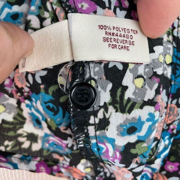 Mudd Floral Button Down Top Size M EUC - Picture 8 of 8